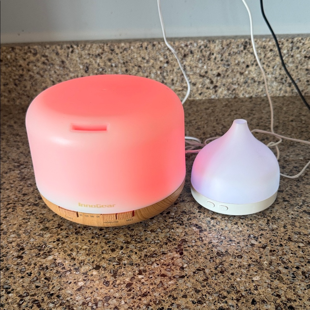 2 Color Changing Essential Oil Diffusers - Picture 3 of 13